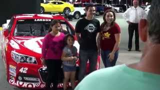 preview picture of video 'Kyle Larson At Felix Sabates Chevrolet Cadillac in Homestead, FL'