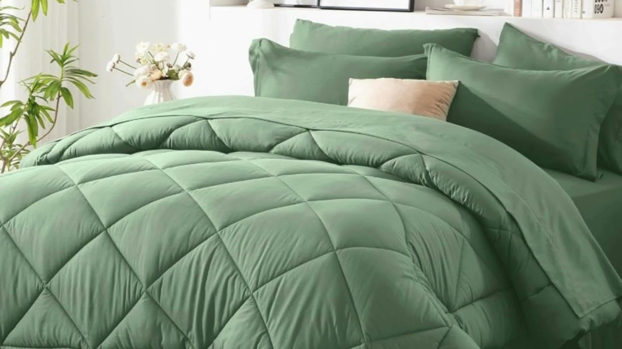 08-Pcs Luxury Comforter Set, All Season Bed Set, Comforter and Sheets 2024