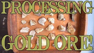 Gold Prospecting at Home #26 - Processing 1lb of GOLD ORE from Prestige Minerals on Amazon