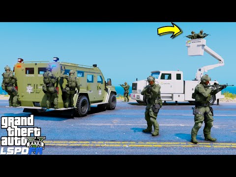 Undercover Sheriff SWAT Team Raid IN GTA 5 LSPDFR