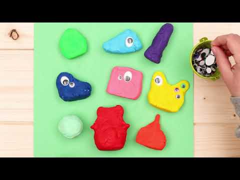 Come fare dei mostri di pasta modellabile 👾 Video divertenti educativi per bambini👦Tutorial Pongo