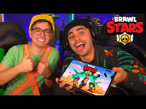 Geleia jogando Brawl Stars com Lucão