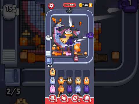 Pixel Flow Level 2684 Walkthrough