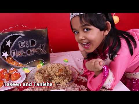 Wish you and your family a very joyful Eid Mubarak | Taseen and Tanisha | Eid Wishes | Eid poem