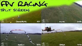 preview picture of video 'FPV Quad Racing Split Screen'