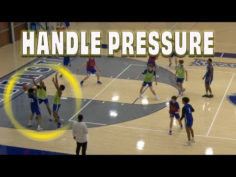 3 Drills To Improve vs. Pressure Defense - How To Handle Pressure, Traps, and Presses