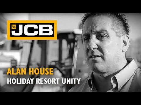 JCB 3CX Compact at work with Holiday Resort Unity