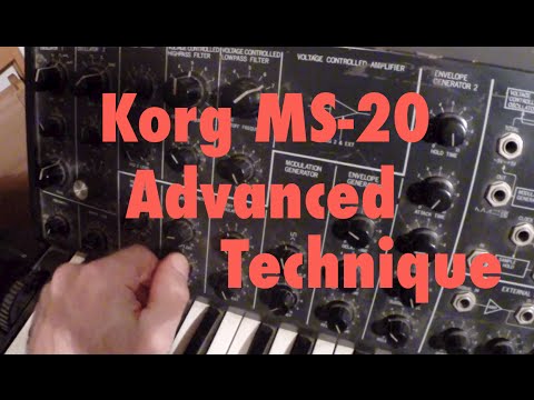 Vintage Korg MS-20 Synthesizer - Advanced Technique