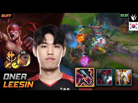 Oner Lee Sin Jungle Build Goredrinker Conqueror - LOL KR Challenger Patch 13.13
