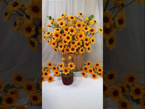 How to DIY a daisy flower? 🌼#tutorial #craft #diy #扭扭棒
