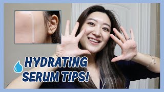 (CC/KR) 🛍️ THE BEST WAY TO USE A HYDRATING SERUM #SKINCARETIPS 💦 | Crystall Cho