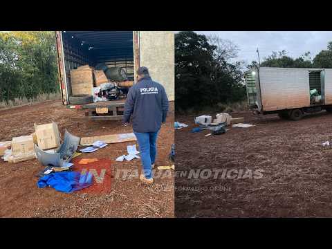 ASALTO A CAMIÓN DE ENCOMIENDAS EN PIRAPÓ MOVILIZA OPERATIVO POLICIAL EN ITAPÚA