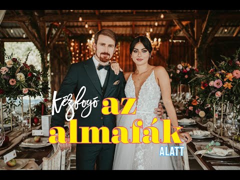 Kovács Gyopár már úton az oltár felé Hajdu Tiborral az oldalán