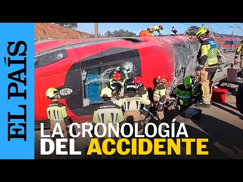 Del CHOQUE a las labores de RESCATE: la CRONOLOGÍA del ACCIDENTE de TREN en CÓRDOBA | EL PAÍS