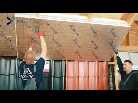 Ocieplenie międzykrokwiowe i podkrokwiowe - dachy skośne -  Montaż płyt termPIR® | BOKKA