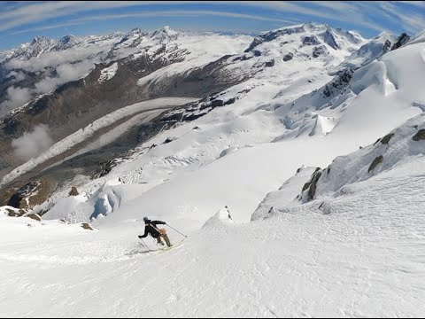 skiing Breithorn Nordwand 19.6.20