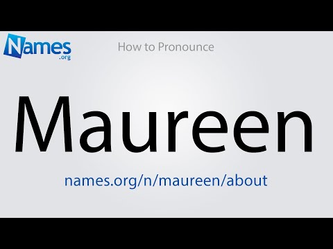 How to Pronounce Maureen
