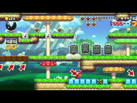 MARIO MAKER NIVEAU DE GREGORY(SPEEDRUN 70 SECONDS)