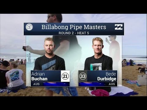 Adrian Buchan vs. Bede Durbidge - Round Two, Heat 5 - 2016 Billabong Pipe Masters