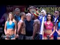 Vasyl Lomachenko vs. Nicholas Walters Full Weigh in & Face Off Video