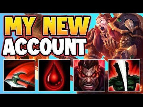 CAN DARIUS SAVE MY PLACEMENT SERIES ON THIS NEW ACCOUNT!? RAIDBOSS DARIUS TOP - League of Legends