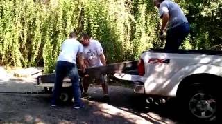 Moving 360 lb Plastic Railroad Ties