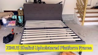 ZINUS Shalini Upholstered Platform Frame | Unboxing & Assembly
