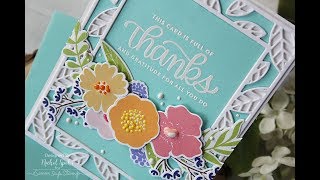 Partial Inlay Frame | Bold Flowers + Big Thanks