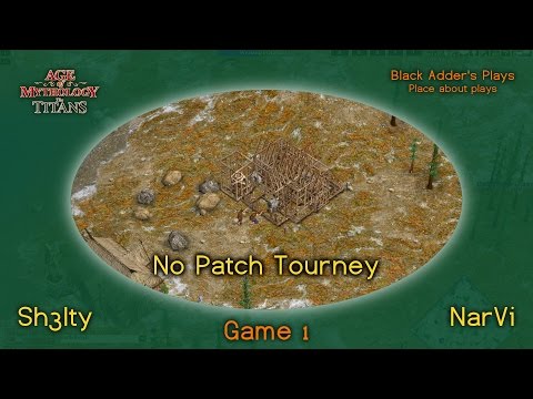 No Patch Tourney, R1 - Sh3lty vs. NarVi, G1 - Loki Mirror on Tundra - Age of Mythology: The Titans