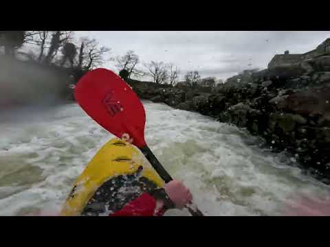 Kayaking Linton Falls - River Wharfe