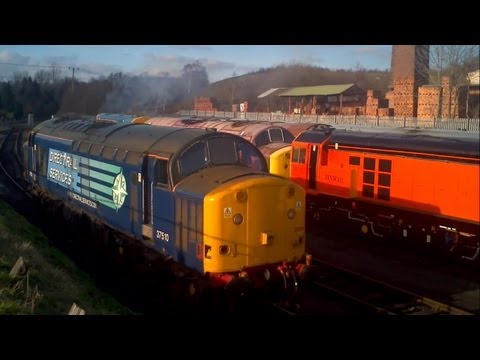 (HD) DRS 37510 Has a short test run at Barrow Hill Roundhouse 16/2/13