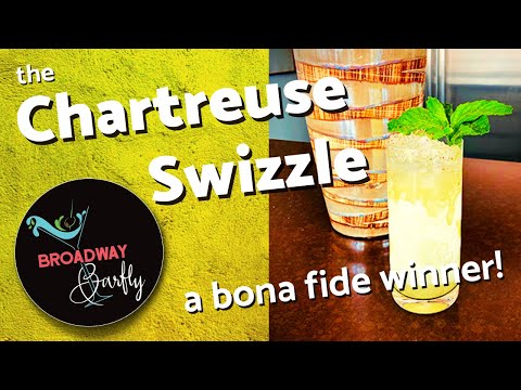 Chartreuse Swizzle Cocktail: How to Make the Chartreuse Swizzle 🍹 Modern Classic | Broadway Barfly