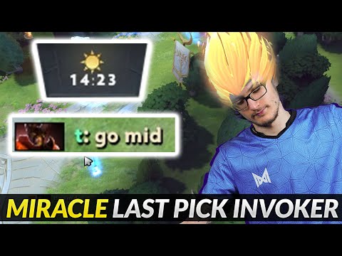 Miracle- MID INVOKER last pick - 15min GG EZ game