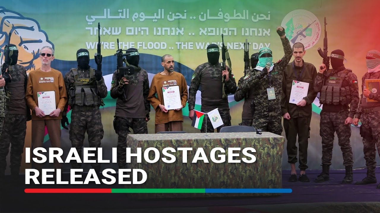 Cheer turns into shock as community watches Gaza hostages looking emaciated | ABS-CBN News