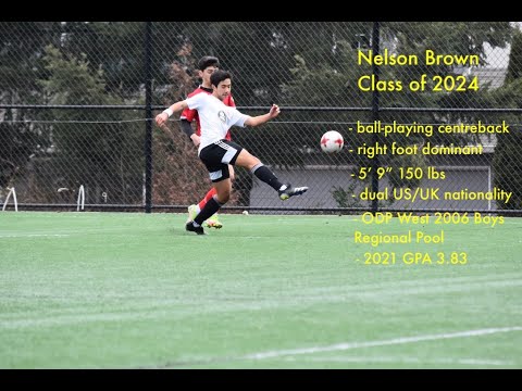 Nelson Brown 2024 Center Back - Eastside Timbers 06 Red 1 vs ADF 06 01/22/2022