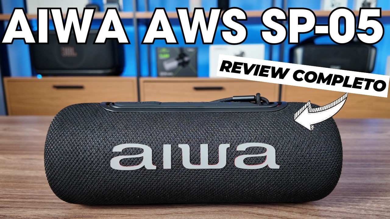 Miniatura da avaliação em vídeo de Caixa de Som AIWA SP-05-LB 30W Bluetooth IPX5