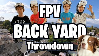 FPV Backyard Throwdown with the best 7 year old drone racers in the neighborhood. #MultiGP