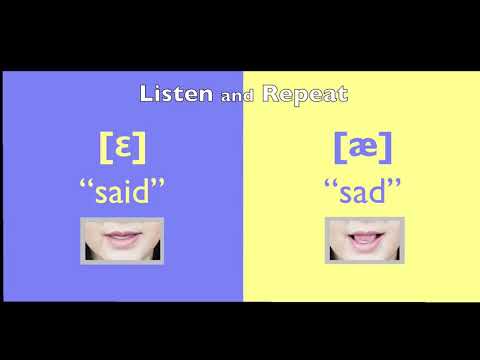 ɛ vs  æ   English Vowel Pronunciation mp4
