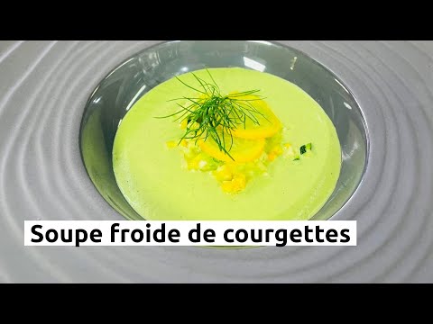 Soupe froide de courgettes