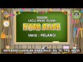 Karaoke Lagu Anak Islami KITAB ALLAH Versi PELANGI