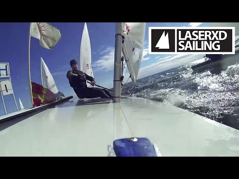 Laser Sailing - Racing Ride Along with Andrew Scrivan - Upwind Part 2