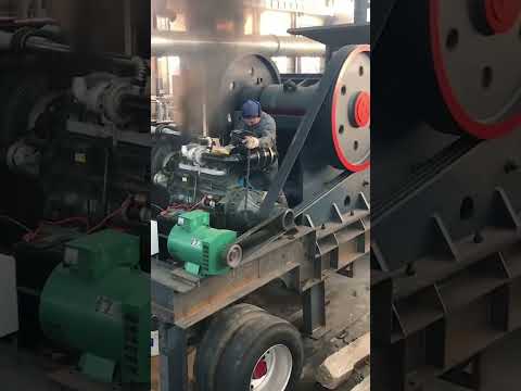 BTMA Diesel Generator Mobile Crusher Startup Video