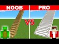 Minecraft NOOB vs PRO: LONGEST STAIRCASE BUILD CHALLENGE