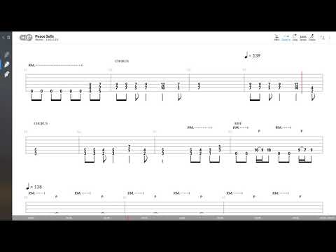 Megadeth - Peace Sells (RYTHM GUITAR TAB PLAY ALONG)