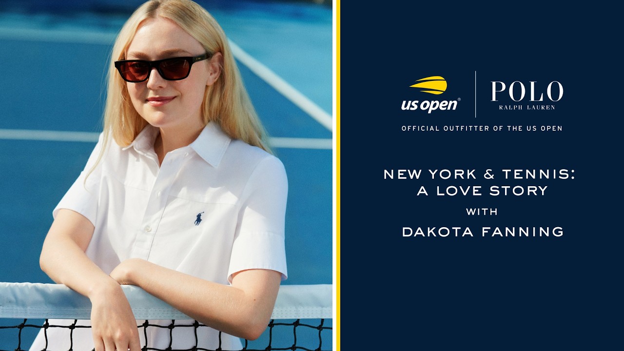 Dakota Fanning explores New York style and tennis for Ralph Lauren