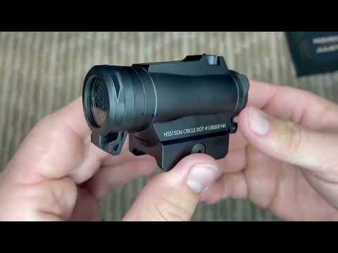HOLOSUN HS515CM HE515CM GR 2 MOA Dot \u0026 65 MOA Circle Micro Sight for Rifle Review