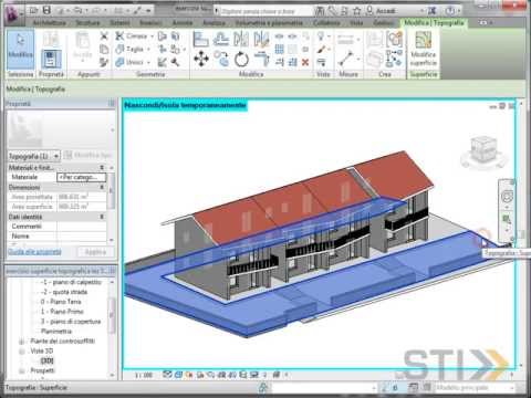 Videocorso Revit 2014 - Lezione 40 - Superficie topografica