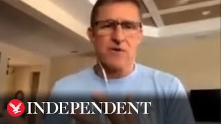 Michael Flynn pushes conspiracy Covid vaccines will be placed in salad dressings