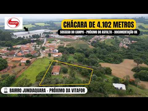CHÁCARA COM PISCINA E TERRENO AMPLO NO BAIRRO JUNDIAQUARA EM ARAÇOIABA DA SERRA
