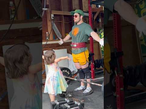 Daughter Mogged Dad in Deadlift Battle #gym